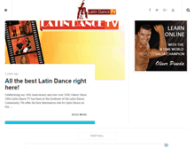 Tablet Screenshot of latindancetv.com